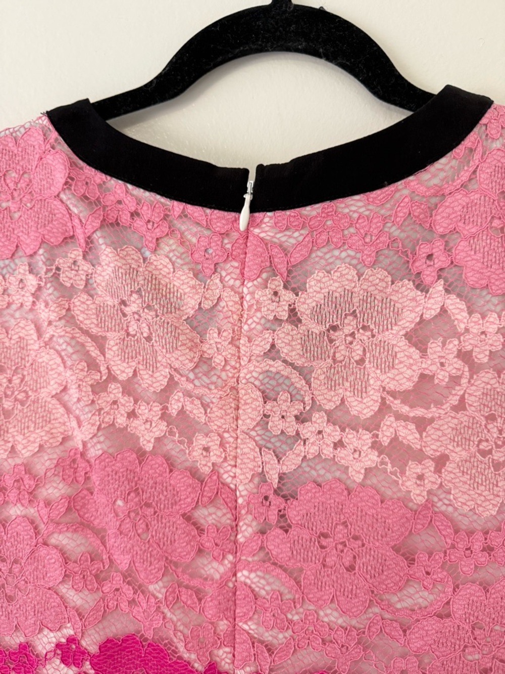 Cece Brandy Pink Lace Shift Dress Womens  Size 12P Twee Coquette Mini Dress Y2K - Picture 9 of 11